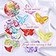 Guyode 40 Stück Diamanten Kinder, 57 * 40 mm Edelsteine für Kinder, Acryl Diamanten Deko Bunt für Vasen, Tischdeko, Party Mitgebsel, Hochzeit, Aquarium Dekoration, Strand Schatzsuche (Schmetterling)