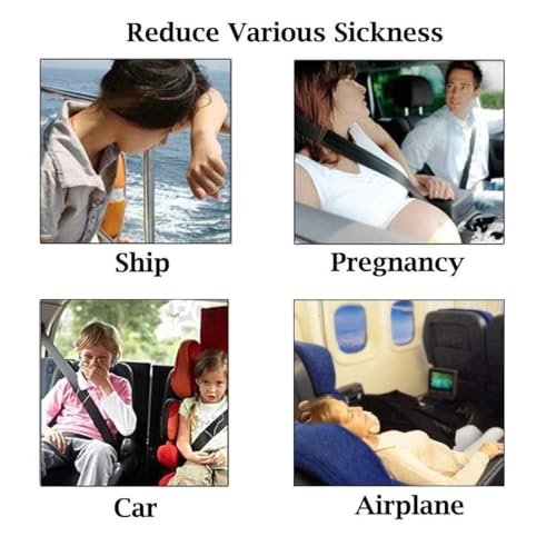 Image of Anti-Nausea Wristband for Anxiety, Travel, Sea, Car, Air Sickness Reliefs Handband Pack of 2 Pair