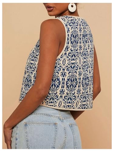 GORGLITTER Women's Floral Tie Front Cardigan Western Vest Country Concert Rodeo Cowgirl Outfits Trendy 20252