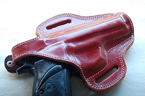 Leather Belt OWB Holster for CZ 75B (R.H) Tan Black