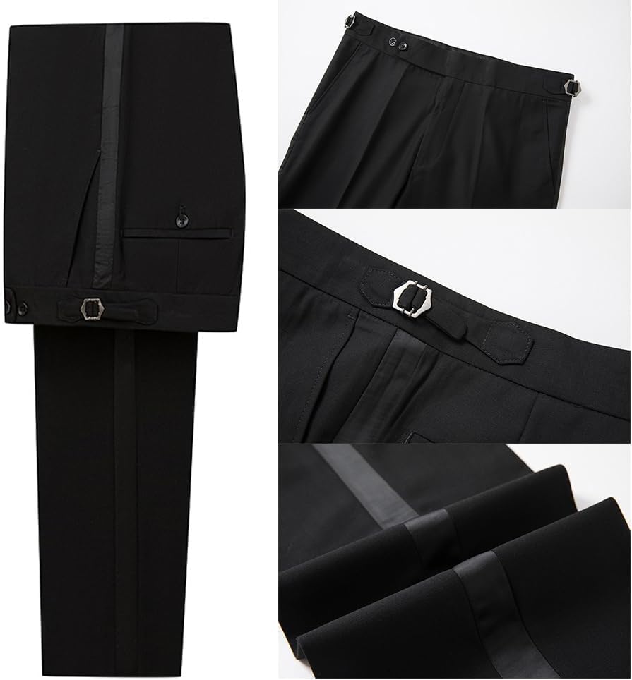 Luxury Men's Tuxedo Handmade Gold Beads Formal One Button Blazers Black Slim Prom Jacket for Wedding，Party，Dinner