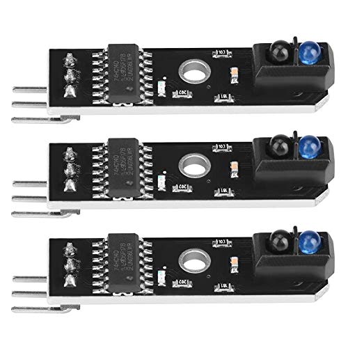 Sensor de Reflexión Infrarroja, 3 Piezas 1 Mm-25 Mm 1 Canal TCRT5000 Módulo de Sensor de Seguimiento de Reflexión Infrarroja Detección de Línea Blanca/negra de Coche, Electroniccomponents