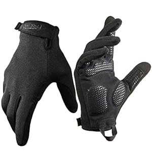 FREETOO Full-Finger Workout Gloves for Men, Padded Gym Gloves with Excellent Grip and Palm Protection
