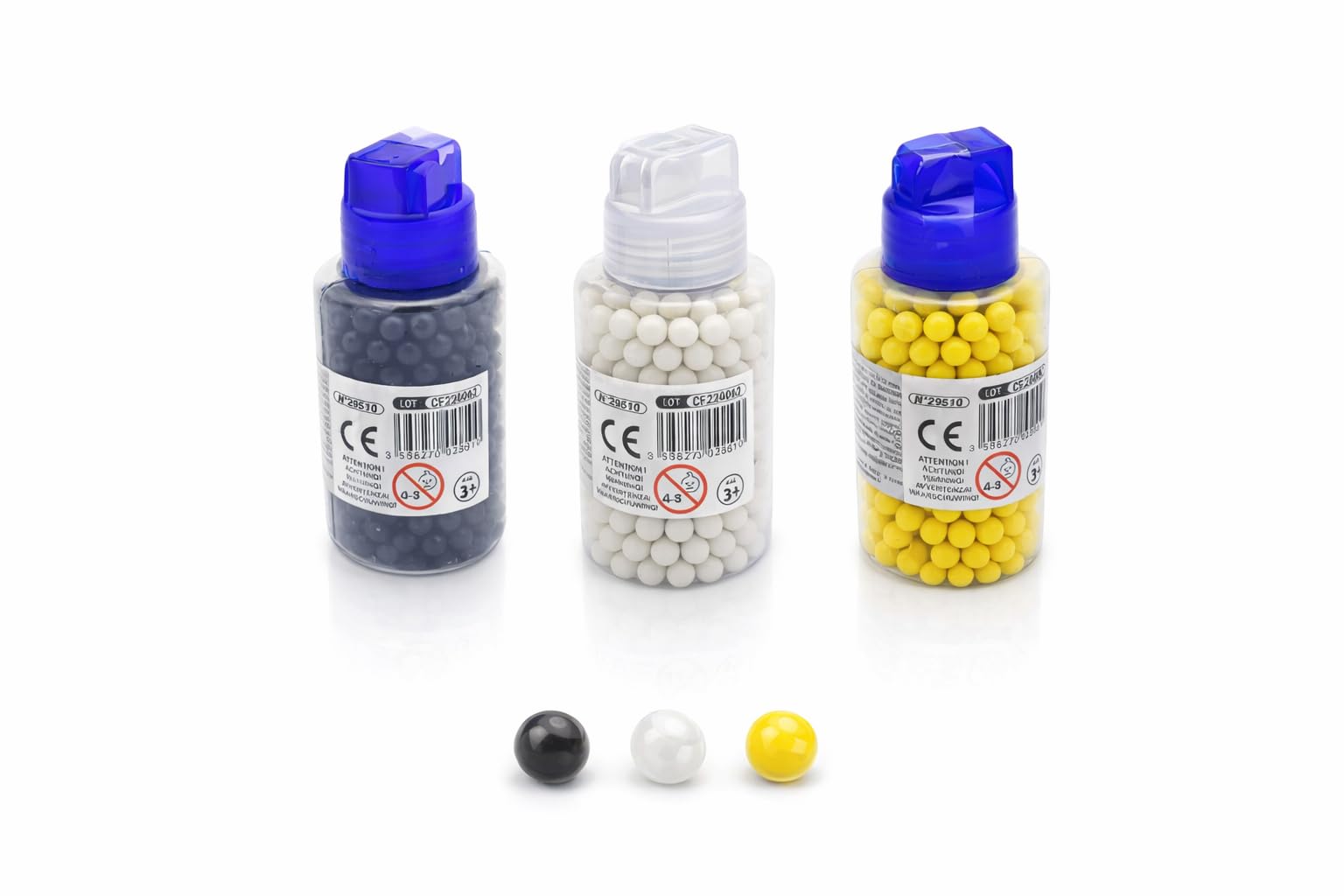2000 Billes – 1000 Billes – 400 Billes Airsoft 6 mm – Recharge BB Plastique Haute Précision – Compatible Pistolet et Fusil Airsoft – Biberon Distributeur