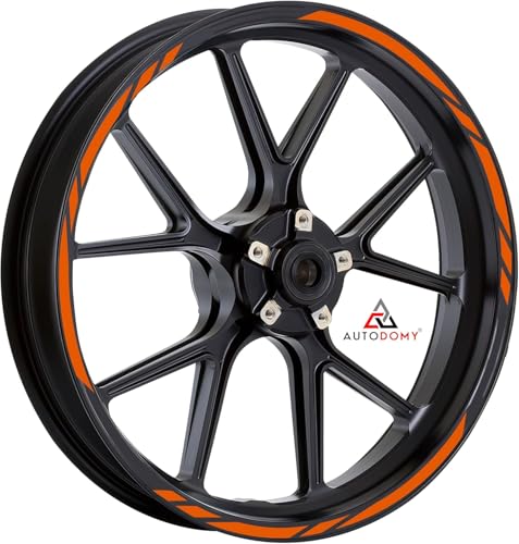 Autodomy Autocollants Stickers Kit Liseret de Jante Moto Ensemble Complet pour 2 Roues Jantes de 15