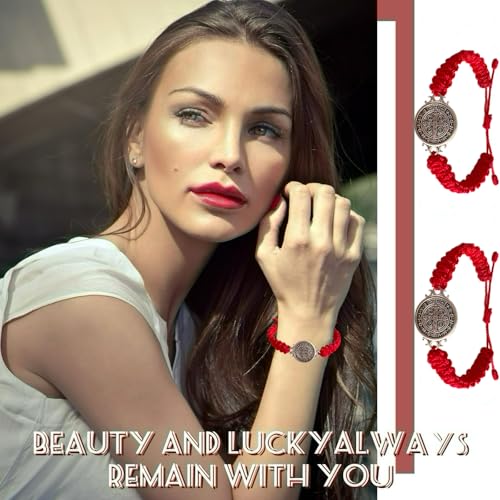 2 Pcs Red ST Benedict Bracelets Catholic Rosary Gifts Black Saint Benedict Bracelet Adjustable Blue String Medalla De San Benito Religious Gifts For Men Women4