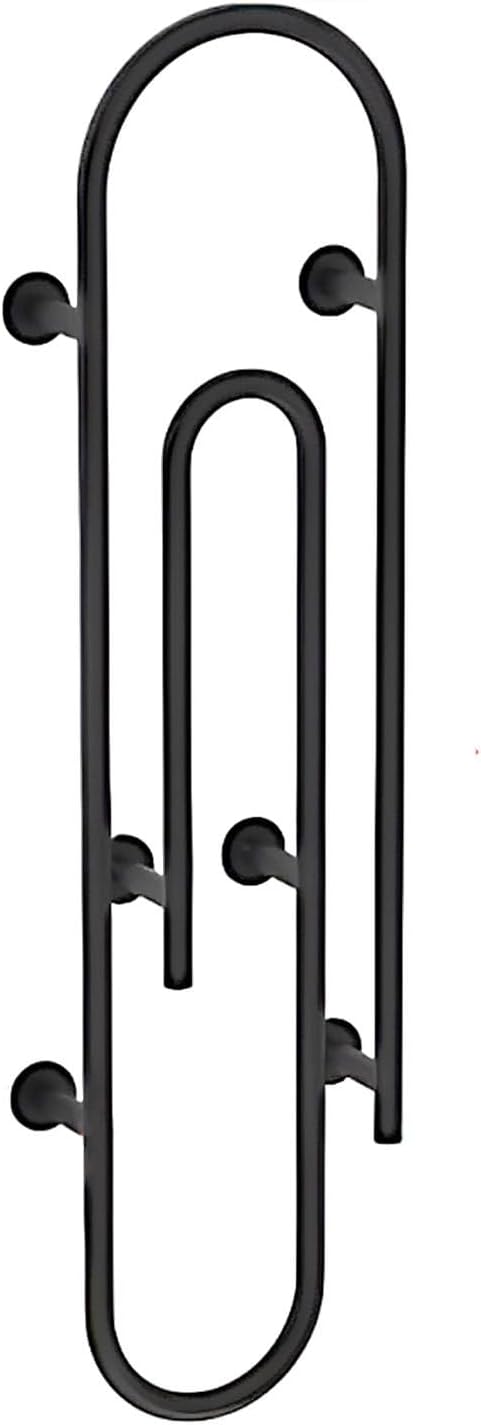 Heated Towel Rack for Bathroom, 75W Wall Mounted Towel Warmer Rack 304 Stainless Steel Curved Electric Towel Rail with Thermostat, Plug in, 47x11IN