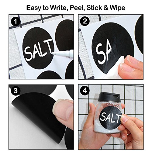 Etichette adesive lavagna - 128 Etichette da