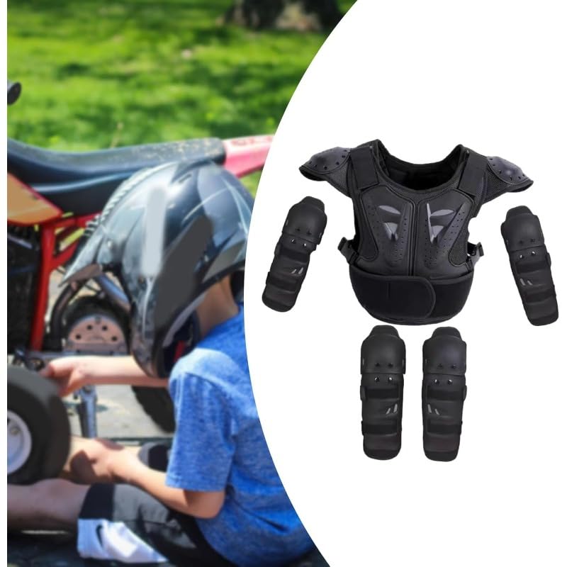 Per moto, ragazzi e ragazze, skateboard, petto, colonna vertebrale, protezione per la schiena, dirt bike, Gear per bambini, armatura e ginocchio