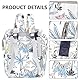 LEcylankEr Wickelrucksack Groß Kapazität Wickeltasche Rucksack aus Oxford-Stoff Baby Wickeltaschen mit Isoliertasche Baby Wickelrucksack für Unterwegs (Blau)