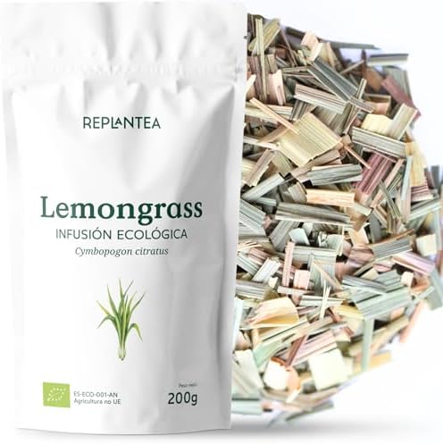 REPLANTEA Infusión de Hierba Limón (Lemongrass) Ecológica 200g | ...