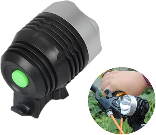 Miniatura 8 de Luxshiny Modo de faro de bicicleta de montaña, brillo ajustable, haz ancho para montar por la noche, lámpara frontal compacta para carretera ciudad