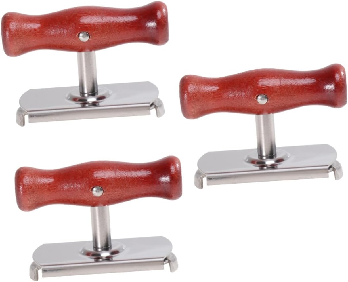 3pcs Stainless Steel Lid Opener Key Bottle Opener Multi-function for Kitchen Camping Outdoor
