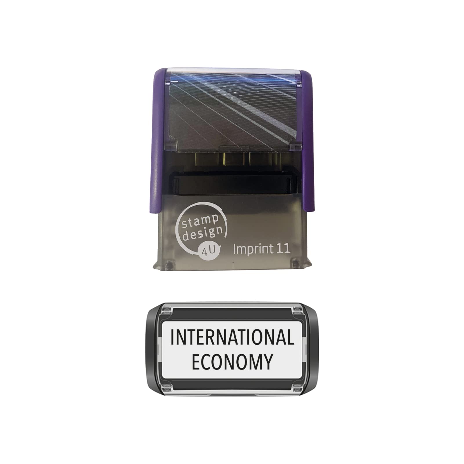 Imprint 11 38 x 14mm - Stock Self-Inking MAILING/DELIVERY Stamp International Economy Stamp with Black Ink