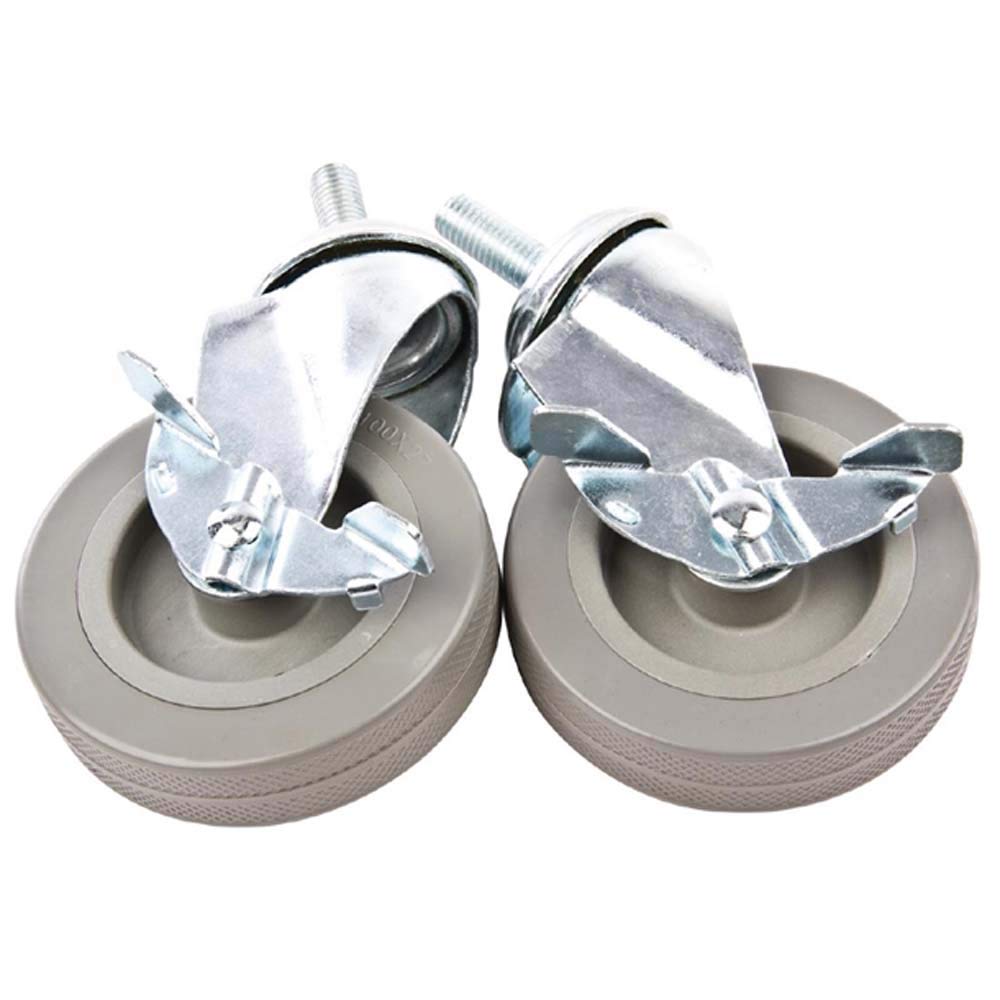 Castors for Vogue St/St Trolleys F993-F998 CC365 with brakes (Pack 2)