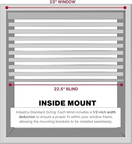Miniatura 4 de Lotus & Windoware Persiana sin cable, de madera sintética para oscurecer la habitación, 23 pulgadas de ancho x 36 pulgadas de largo, en relieve,
