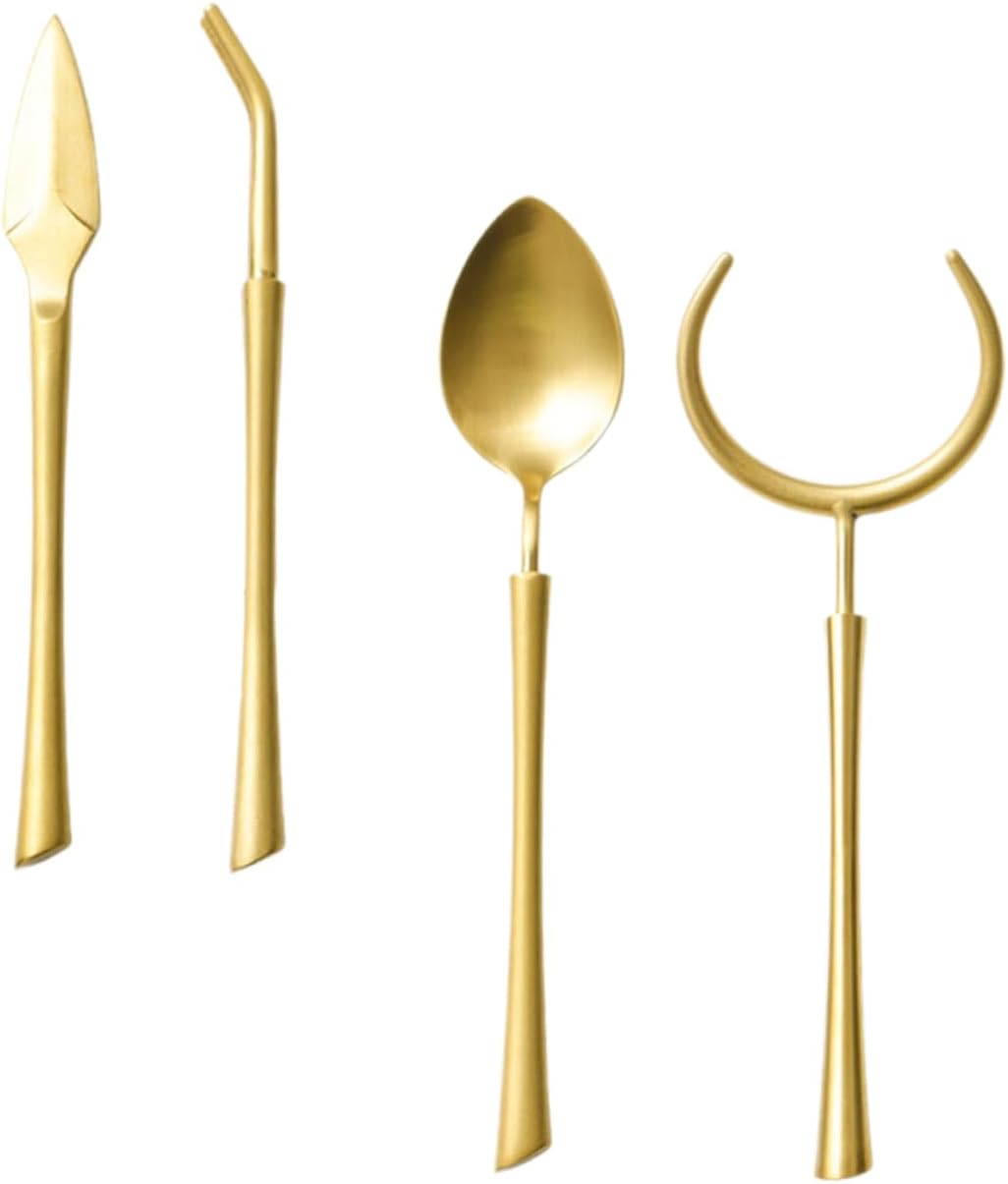 1set Stainless Steel Tea Ceremony Tools Gongfu Tea Fork Needle Clip Scoop for Home Brewing