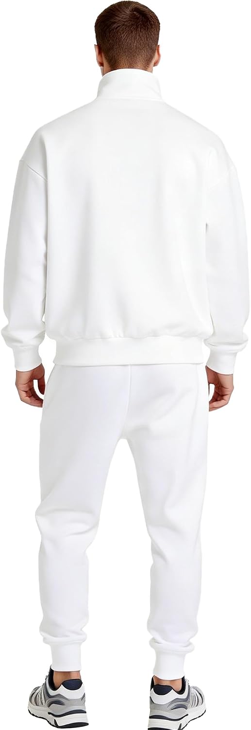 Men's Tracksuits Sweatsuits for Men Sweat Track Suits 2 Piece Stand-up Collar Athletic Jogging Warm Up Full Zip Sets