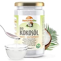 NaturaleBio Bio Kokosöl 1000ml Nativ. Kaltgepresst und Rein. Kokosöl bio kaltgepresst Herkunftsland Sri Lanka. Organic Raw Virgin Coconut Oil.