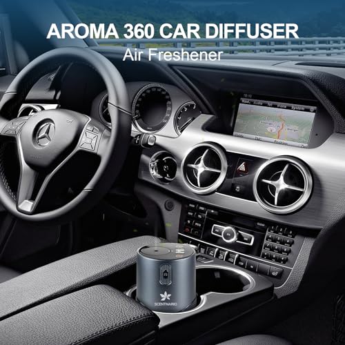 Waterless Essential Oil Diffuser - Aluminum Alloy Aroma Diffuser with Battery Indicator, Portable Smart Scent Air Machine 1/2/3 & Continuous Mist, Anti-TIPP, Timer Setting and Auto-Off Function - Image 5