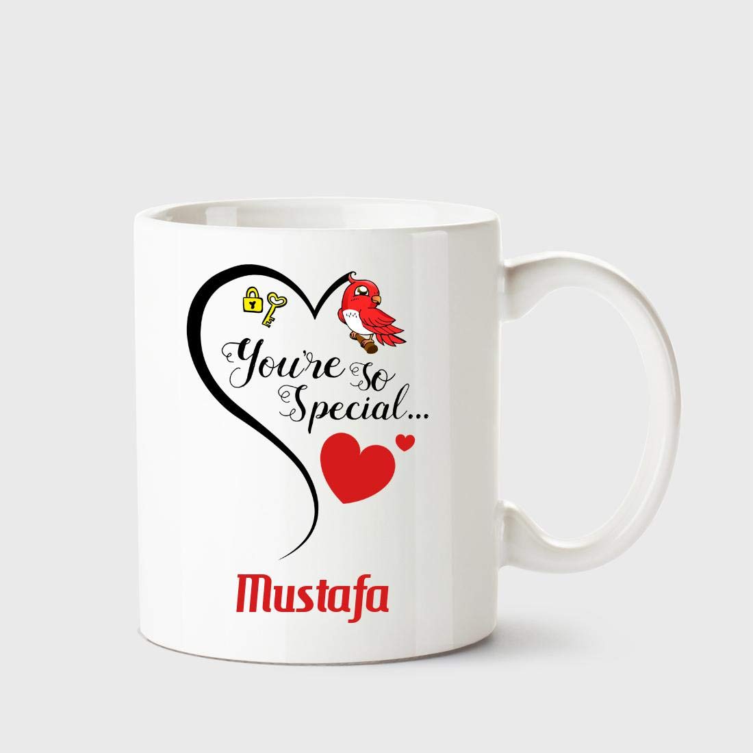Chanakya You're so Special Mustafa White Coffee Name Ceramic Mug