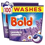 Bold Lavender and Camomile PODS® Washing Liquid Laundry Detergent Capsules 100 Washes, 100ct, Outdoor Freshness That Lasts And Lasts, With Built-In Lenor Softener