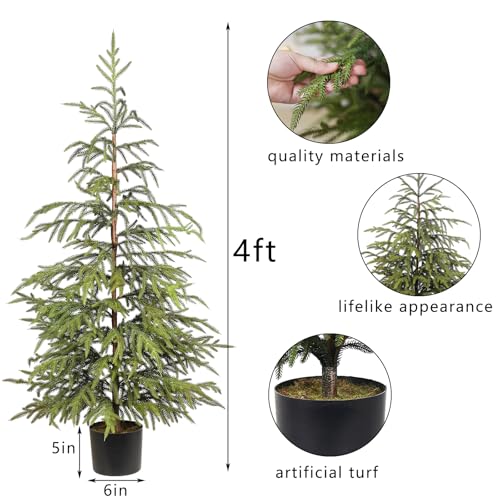 Foteewl 104-SGL/PZ-48 Artificial Norfolk Pine Tree thumb #1