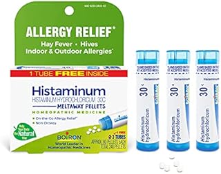 Boiron Histaminum Hydrochloricum 30C Homeopathic Medicine For Indoor Or Outdoor Allergy Relief, Hay Fever, And Hives - 80 Count (Pack of 3)