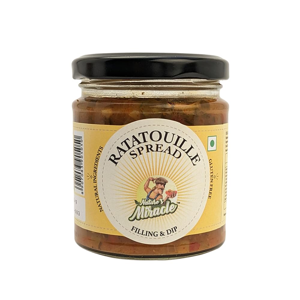 Nature's Miracle Ratatouille Spread Jar Ready To Eat with Natural Ingredients - 175 Gram