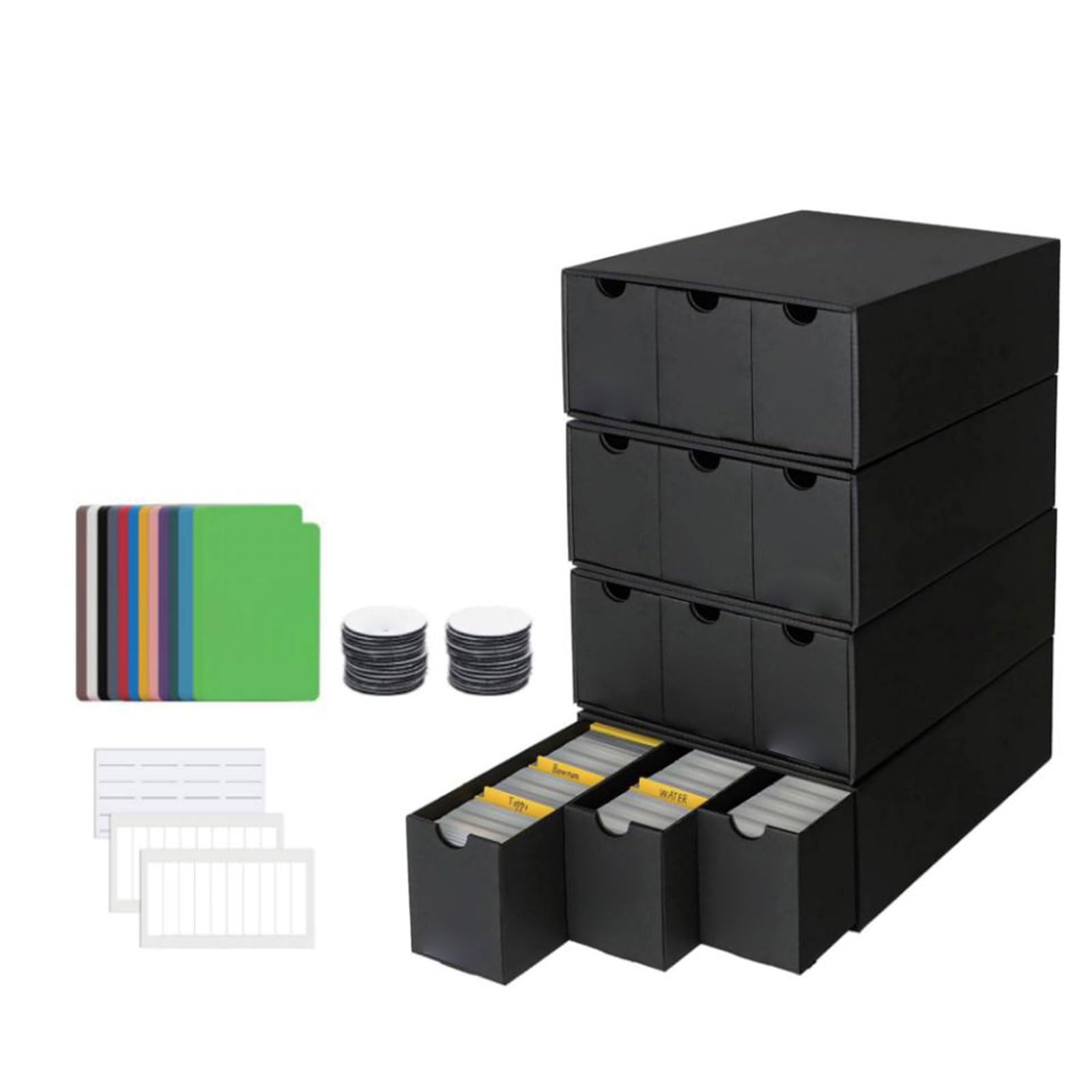Generico Vetrina per Carte Portatile con Scomparti Multipli, 12 Squares | Organizzatori carte versatili, riciclabili eleganti con scomparti multipli per riporre e organizzare oggetti
