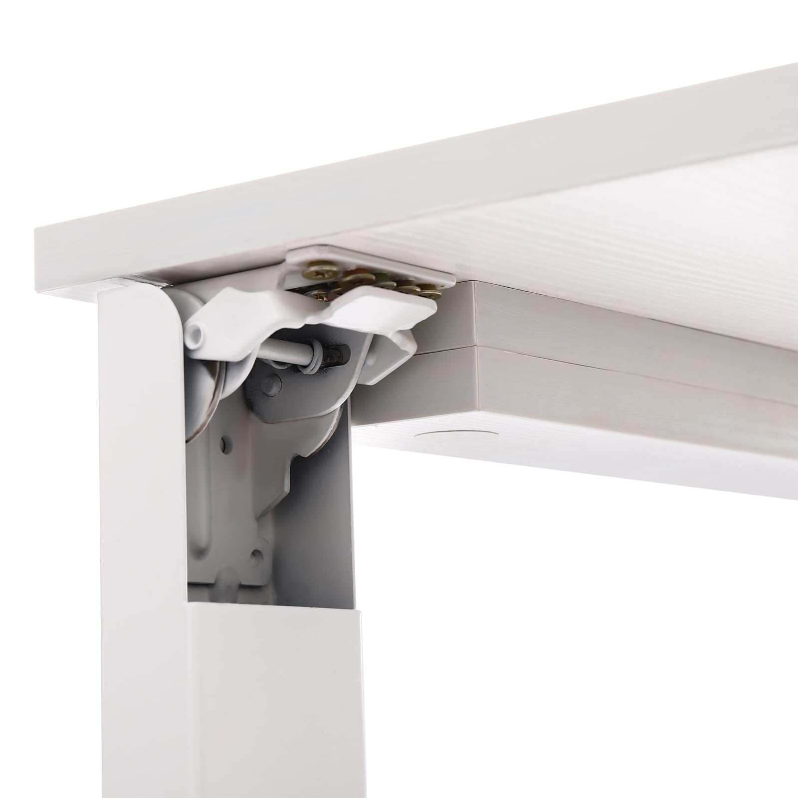 Tavolo pieghevole montato a parete, tavolo da pranzo, pieghevole, da cucina, da parete, per roulotte, da pranzo, 60 kg, portata di 60 kg, per sala da pranzo, camera da letto, studio, ecc. (bianco)