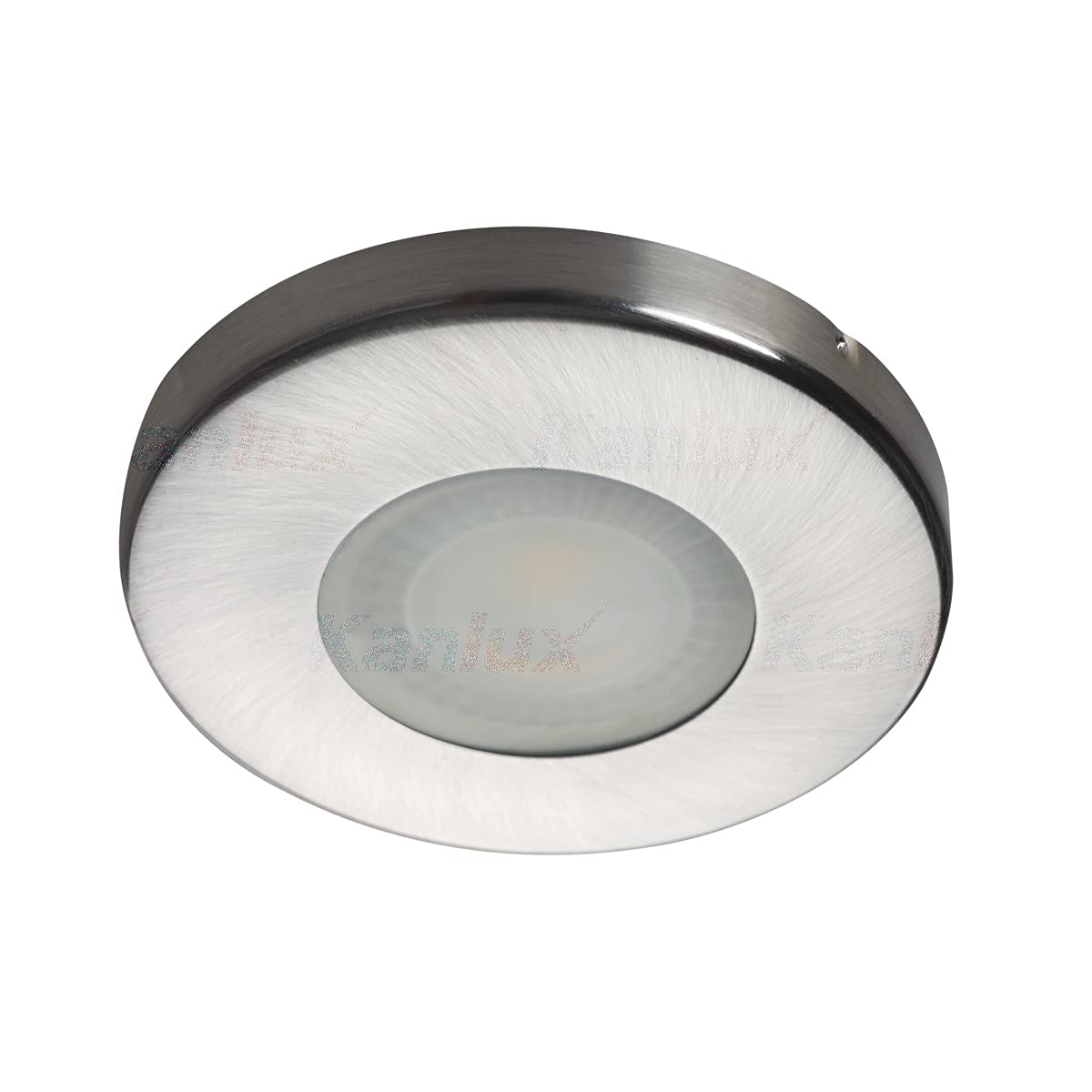12V LED Recessed Ceiling Light IP44 Aluminium Downlight Slim Depth Bathroom Spotlight Kitchen Living Room MR16 (Satin Nickel, Add 5W MR16 Bulb)