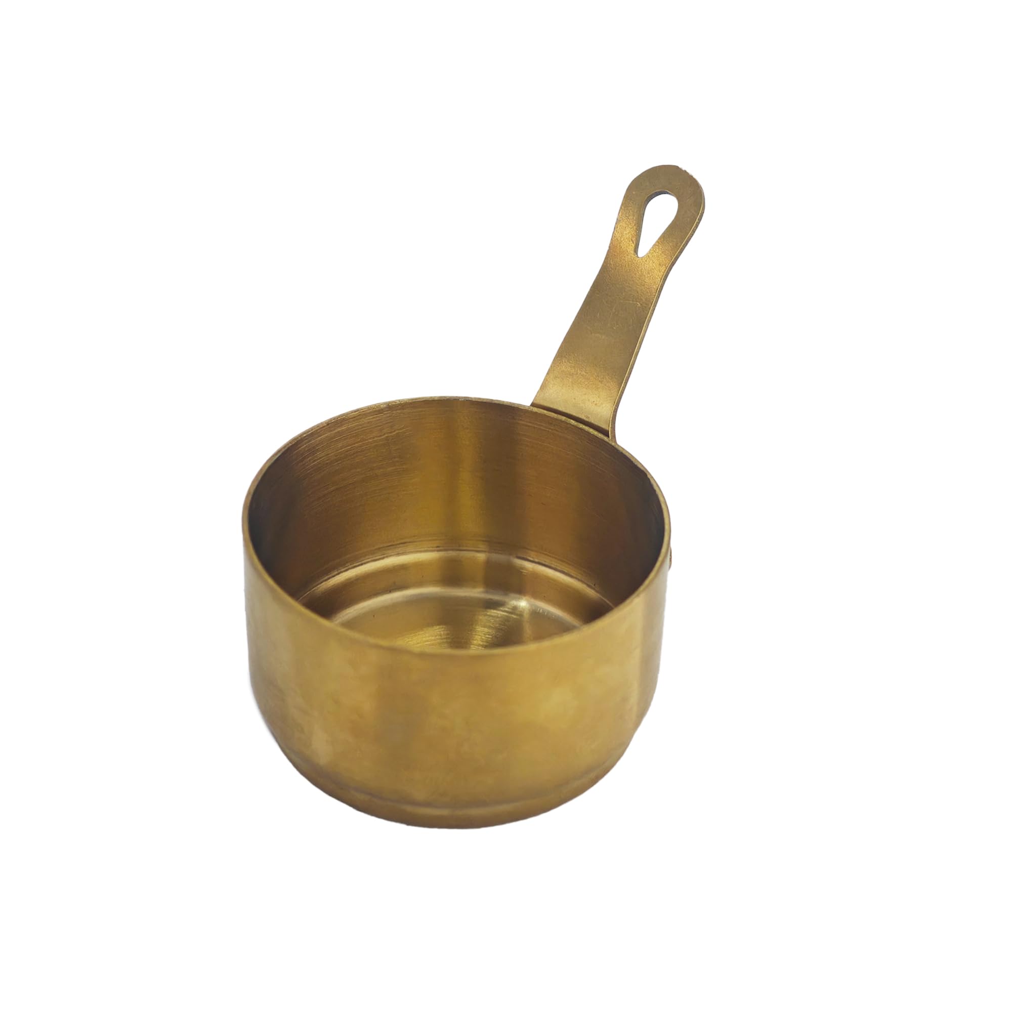 Mini Sauce Pan Gold Long Handle Warming Pot for Coffee Milk Butter and Chocolate Melting Serving Kitchen Warmer