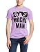 DirtyRagz Men's Macho Man Retro Wrestling T Shirt L Purple