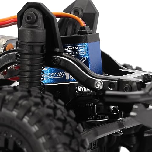 INJORA 7KG Servo INJS2065 mit Halterung und Servohorn für TRX4M 1/18 RC Crawler Upgrade Teile, Wasserdicht mit Hohem Drehmoment