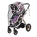 Stroller Rain Cover, Pram Rain Cover Waterproof Transparent Can Be Folded for Stroller for Baby