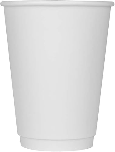 Karat C-KIC512W - Vaso de papel aislado (3.543in de diámetro, 500 unidades), color blanco Karat C-KIC512W - Vaso de papel aislado (3.543in de diámetro, 500 unidades), color blanco