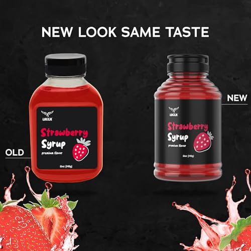 Locca Strawberry Syrup 12Oz - Premium Boba Syrup, Coffee Flavoring Syrup Boba Tea Syrup Cocktail Strawberry Flavoring thumb #8