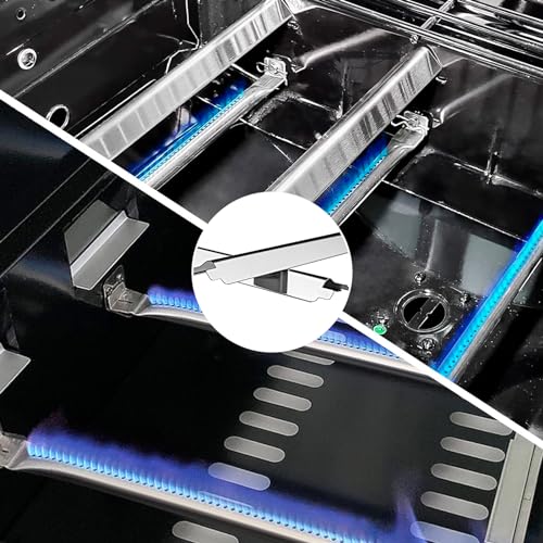Image of JCLMER Grill Burners & Heat Plate Parts for Charbroil Performance 5 Burner | Stainless Steel, with Crossover Tube, Igniter, Heavy Duty, Easy Install, Works Like New, Uniform Heating, Enjoy BBQ Time