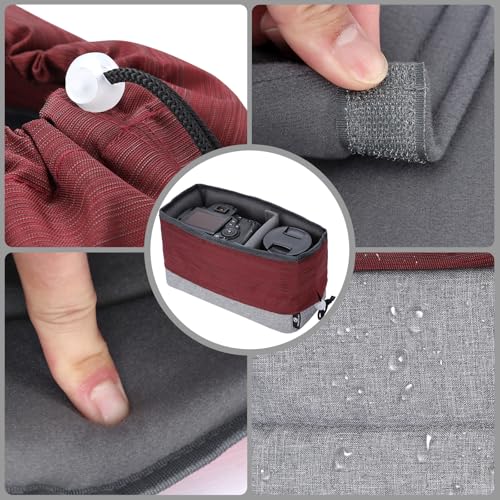 Bolsa impermeable para cámara DSLR Koolertron con insertos ajustables miniatura 5