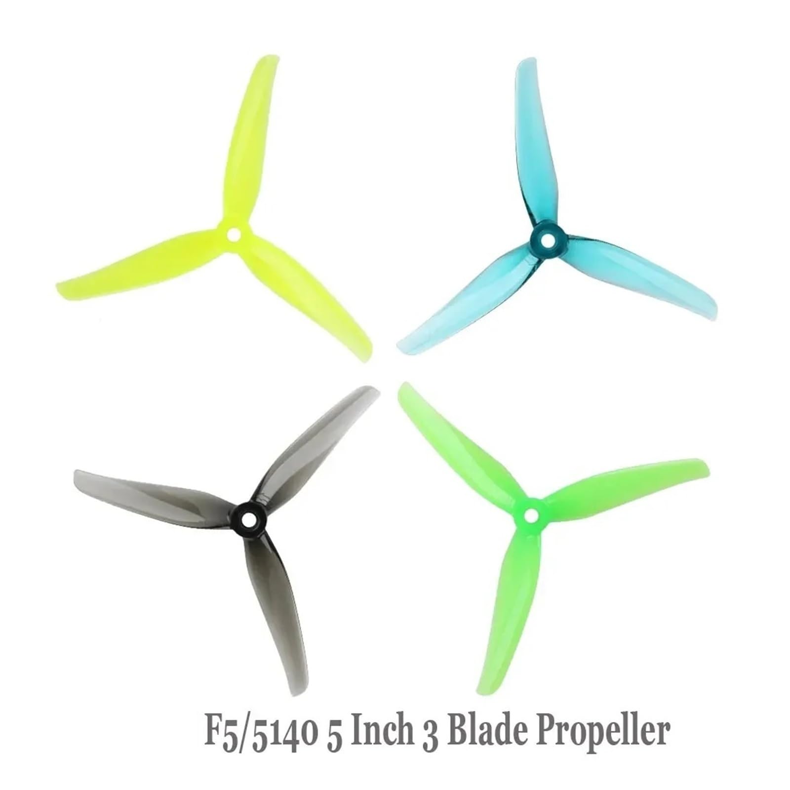 5140 5 cali FPV Tri-Blade śmigło CW CCW 6 par do drona 5" (6 par F5 żółty)