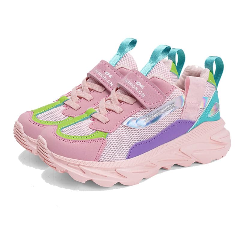 Little Kid/Big Kid Girls Sneakers Lightweight Breathable Athletic Running Tennis Fitness Shoes