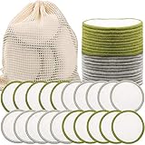 SaiXuan Discos Desmaquillantes Reutilizables (20pcs) Con bol