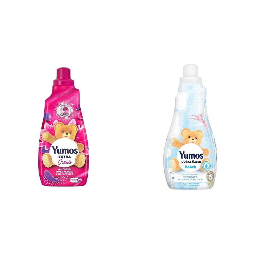 Yumoş Extra Orkide 60 Yıkama Konsantre Çamaşır Yumuşatıcısı (1 x 1440 ml)(2) Yumoş Doğal Özler Konsantre Çamaşır Yumuşatıcısı Bebek 1200 ml 50 Yıkama 1 Adet(1)