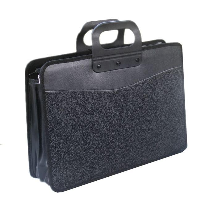GLOWICK Men's Portable Briefcase Waterproof Business Office File Bag A4 Conference Bag Work Bag File Document Storage Bag Zippered Briefcase (1Pcs)