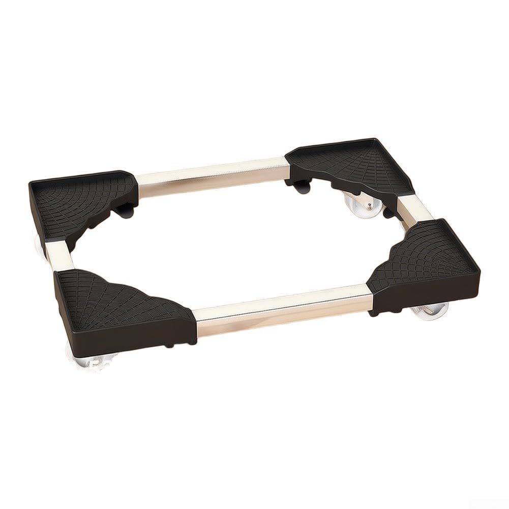 Base Carico Acciaio e Plastica con 4 Ruote Girevoli(Black)