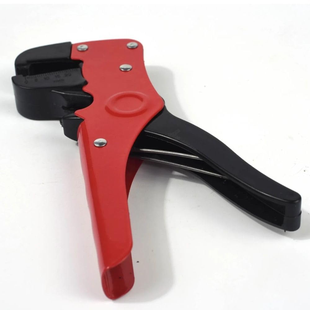 WUZIA Duck Beak Plier 2 in 1 Multifunction Cutting Wire Stripper Portable Non-Slip Cable Stripper Cable Wire Repair(Red) - Image 3