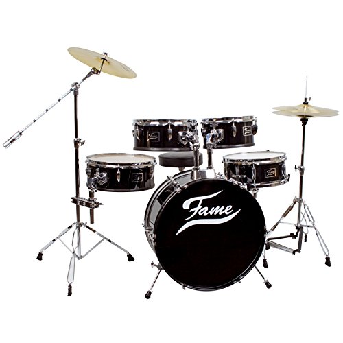 Fame Schlagzeug Practice Set, Inklusive Cymbals und Hocker, Kompaktes...