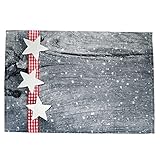 Photo Gallery texpot tovagliette 30 x 45 in 100% poliestere natale stelle bianche e tavola in legno Photo Gallery texpot tovagliette 30 x 45 in 100% poliestere natale stelle bianche e tavola in legno