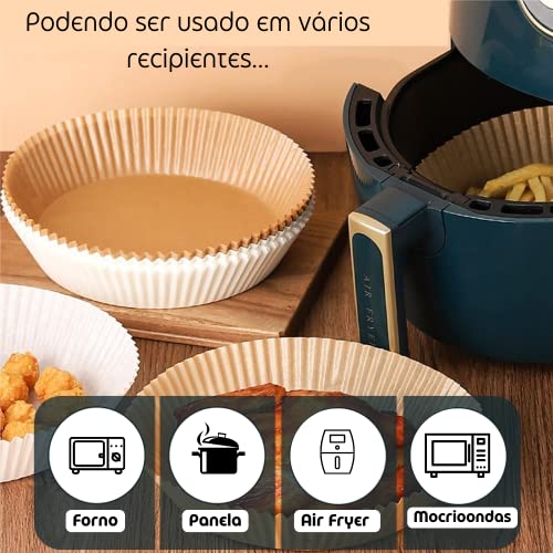Forro De Papel Forma Descartável Para Air Fryer Microondas Forno Elétrico